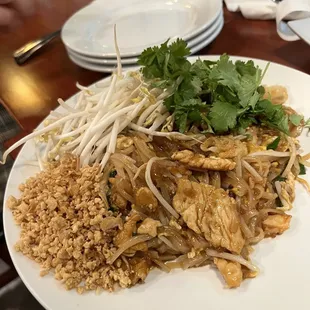 Pad Thai with chicken