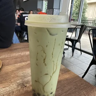 Matcha boba tea!