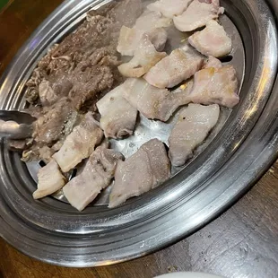 pork belly and bulgogi