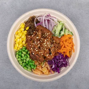 a bowl of food
