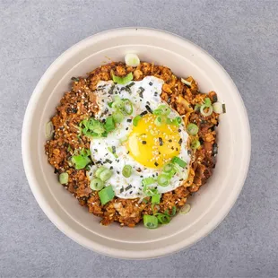 a bowl of food
