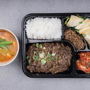 a meal in a plastic container