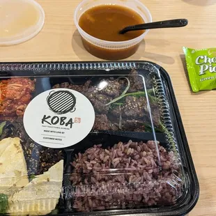 a variety of food items