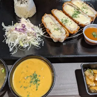 Cheese katsu entree