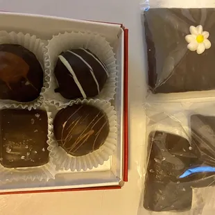 Some of the yummy chocolates offered here