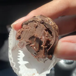 07.15.23 Inside the 72% chocolate Kruffle....delicious!!