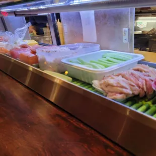 sushi and sashimi, interior