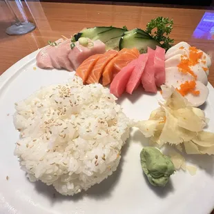 Sashimi combo was good.