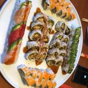 sushi, sushi and sashimi, sashimi, food