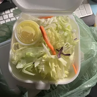 Side salad that came with my order