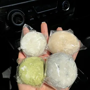 $2.90 a piece. Mango is delicious!! Green tea has too much powder but still yummy. Great quality