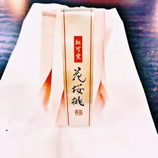 a box of food on a table