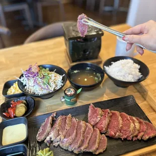 Beef cutlet combo.
