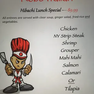 New lunch Specials!!!