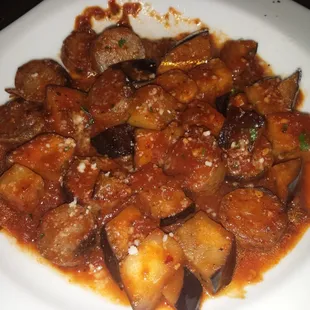 Eggplant and sausage app!