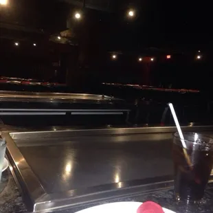 Interior at hibachi tables