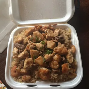 Large combination fried rice