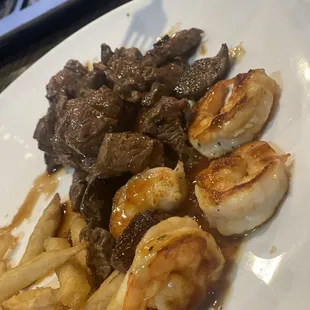 They even accommodate our picky eater - filet and shrimp, no veggies, sub fries for rice.