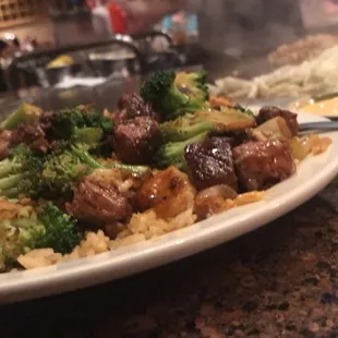 Shrimp and New York Strip Steak