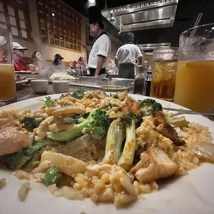 Hibachi Chicken with Broccoli instead of Mushrooms