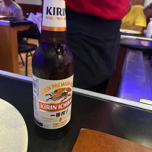 a bottle of beer