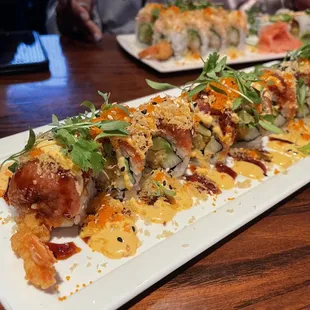 food, sushi and sashimi