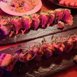 Silly eel and ultimate tuna roll