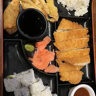 Chicken katsu bento box