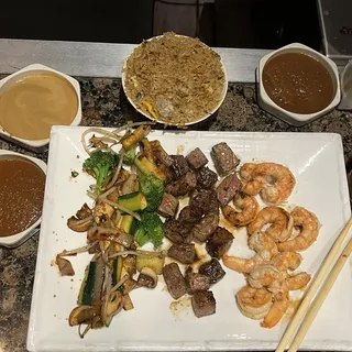Filet Mignon and Shrimp