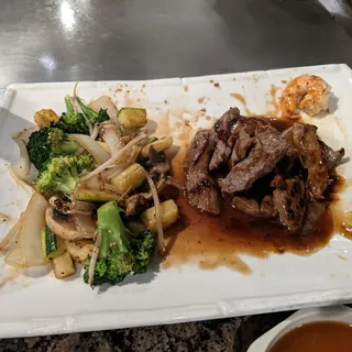Kobe Beef and Shrimp