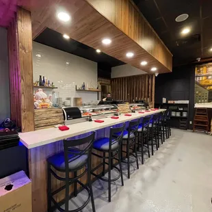 sushi and sashimi, interior