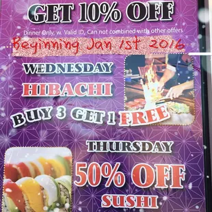 menu, sushi and sashimi
