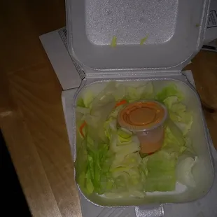 This is a salad??? Cabbage and barely any dressing