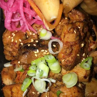 Closeup Shot of the BBQ Chicken Dish