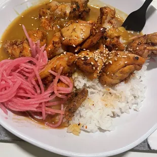 Bbq curry chicken