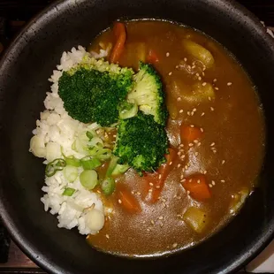 Closeup Shot of the Curried Rice