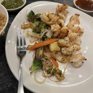 Vegetables and Shrimp
