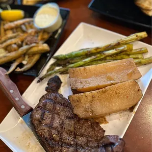New York Strip Steak &amp; potato entree