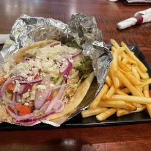 Chicken Gyro Fries