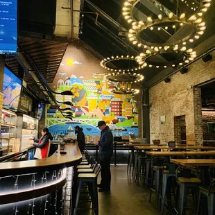 Interior- Redhook Brewlabs, one of may seating areas.