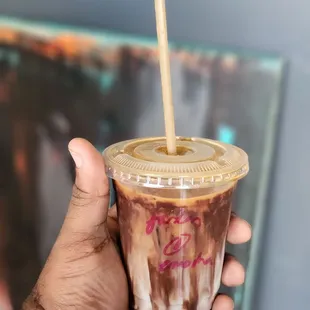 Iced Raspberry Mocha Latte