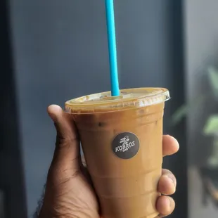 Burnt Honey &amp; Jasmine Iced Latte w/ Oat Milk