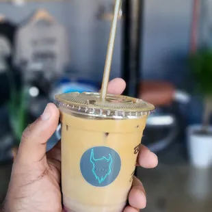 Blackberry Lime Zest Craft Latte (Iced) w/ Oatmilk