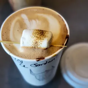 S'mores Latte w/ a Toasted Marshmallow
