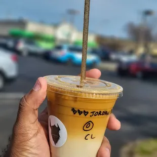 Lavender Black Pepper Maple Iced Craft Latte w/ Oat Milk