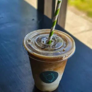 Lemon Zest Iced Craft Latte w/ Oatmilk