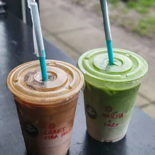 Raspberry Mocha Iced Latte