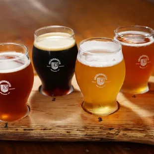 Not sure which beer you'd like to try? Flights are available.