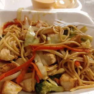 Chicken noodles