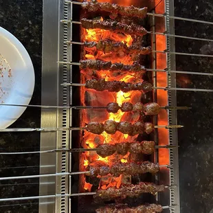 self-roasting skewers